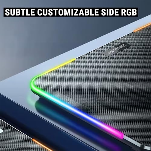 Ant Esports NC250 RGB Laptop Cooling Pad, Laptop Cooler with Mobile Holder 6 Quite Fans Fan Speed Controller 7 Height Adjustable Angle 2USB Ports Compatible for Laptop up to 15.6” - Image 5
