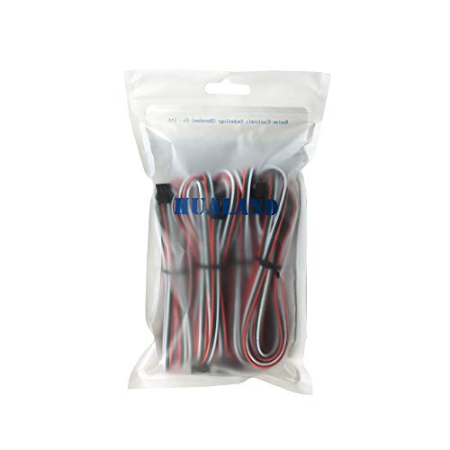 HUALAND 4 pcs/pack 2M 6.56ft 3 Pin JST SM Male Female Plug LED Connector Cable For WS2812B WS2811 SK6812 Symphony LED lights with connectors，SM3P buckle free welding plug light controller wire - Image 5