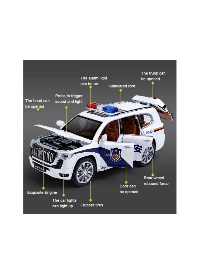 Colorland Toys Prado Land Cruiser Police Diecast Car, Assorted - Image 3