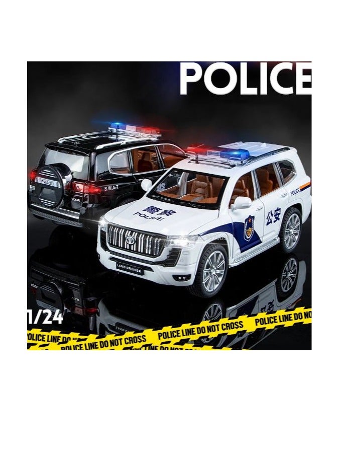 Colorland Toys Prado Land Cruiser Police Diecast Car, Assorted - Image 5