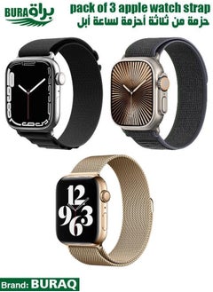 Apple Watch Band Strap For Apple Watch Ultra 2/Ultra 49mm, Series 10 46mm, 9/8/7 45mm, SE2/SE/6/5/4 44mm, 3/2/1 42mm