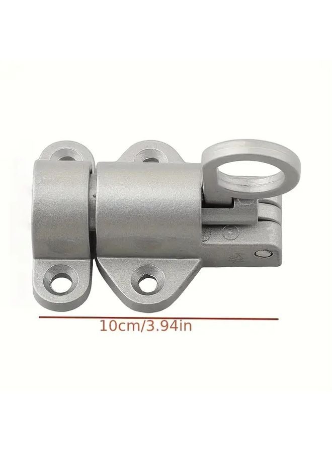 Black Aluminum Alloy Automatic Spring Window Door Pins 5pcs with Screws - Image 4