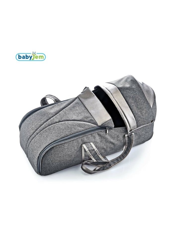 BabyJem Babyjem Baby Care Bag, Grey, Denim, Convenient, Pocket Waterproof Bag, Lightweight Design, Easy to Clean 