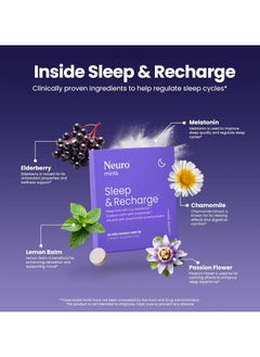 NeuroGum Melatonin 1 mg Sleep & Recharge Mints (72 Pieces) - Fast Dissolve Melatonin  - Image 5