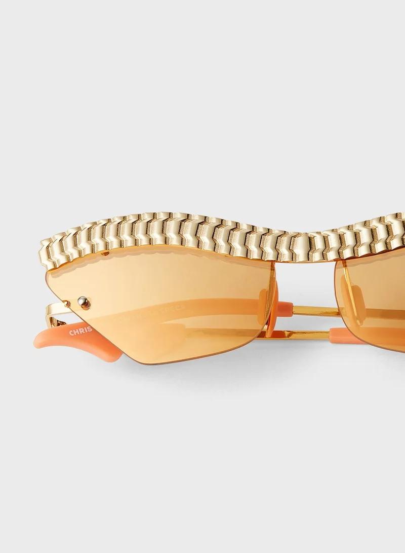 Le Specs Watch Out Asymmetrical Sunglasses