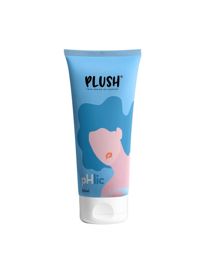 Plush Phlic Aloe Infused Personal Lubricant For Men & Women- Unflavoured, 50Ml | Skin Friendly Ph Balanced Lube Helps Prevents Dryness | Easy To Wash Off & Convenient For Use  - Image 2