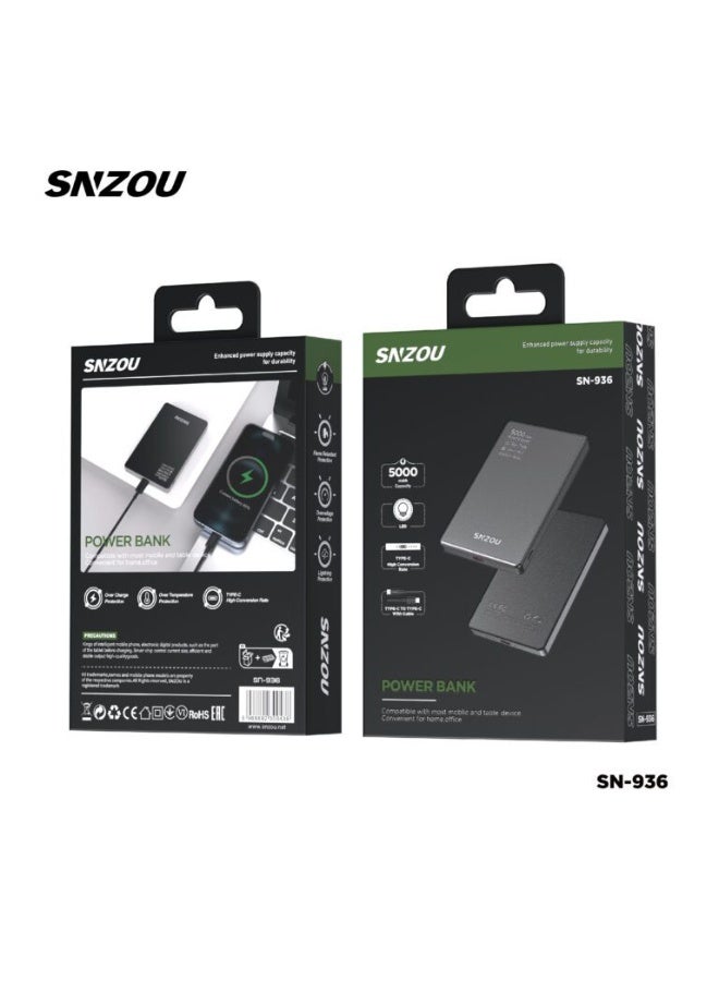 سنزو Snzou SlimCharge 5000mAh Power Bank - Image 5