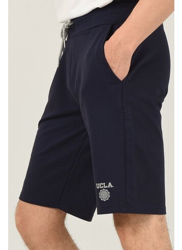 UCLA FOWLER Navy Blue Men's Knitted Shorts  - Image 1