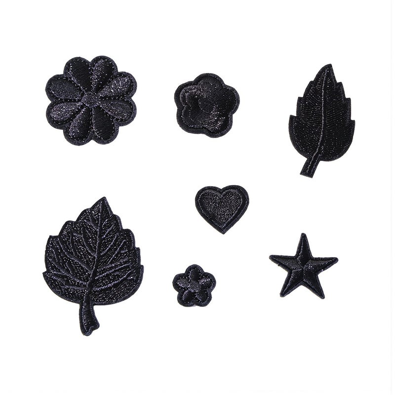 Instant Clothing Hole Repair Embroidery Patches 7 Pcs Self Adhesive Kit - Image 2