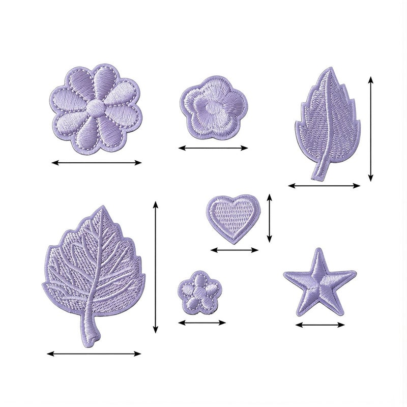 Instant Clothing Hole Repair Embroidery Patches 7 Pcs Self Adhesive Kit - Image 4