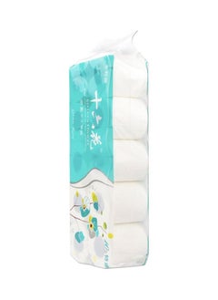 NIBEMINENT Pack Of 10 Tissue Roll Paper white  - Image 1