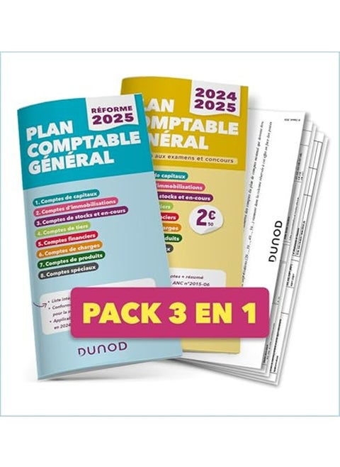 Plan Comptable Général  Pack 3 En 1  Pcg 20242025  Pcg Réforme 2025  Docs De Synthèse