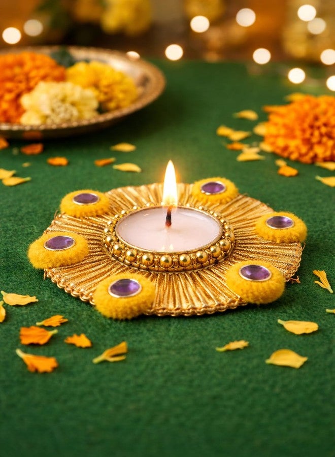 AGAAS ENTERPRISES Designer Flower Jewellery Set Nacklace, Earrings,Tika,Bangles For Women & Girls (Mehandi/Haldi/Wedding/Bridal - Image 3