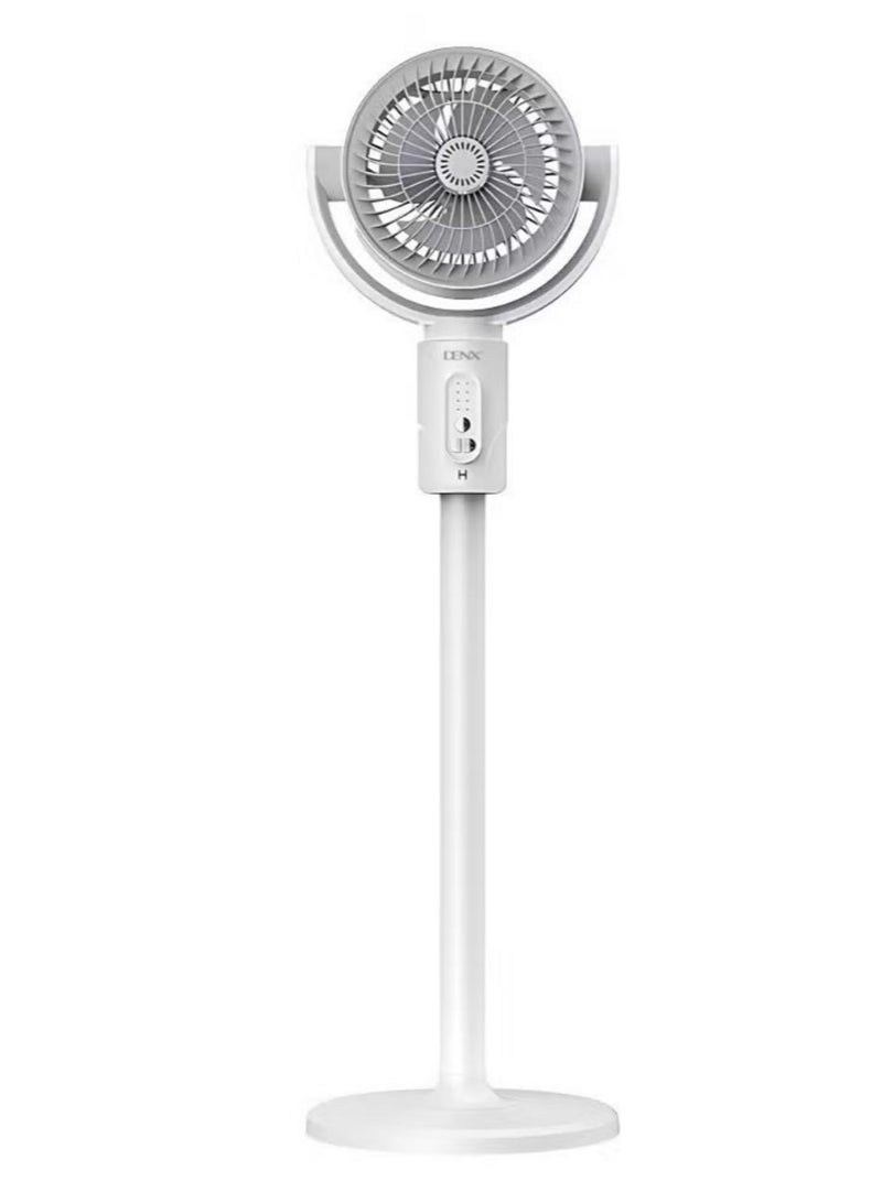 Denx Adjustable Height Floor Fan with 5 Speeds, Remote Control DX2607 - Image 3
