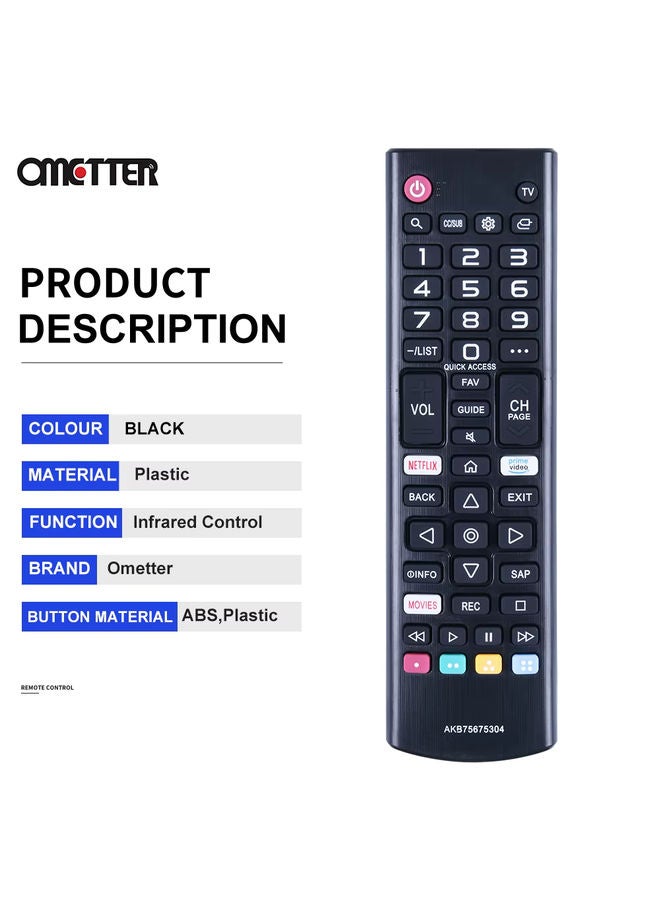 OMETTER AKB75675304 for Smart LCD LED TV Remote Control 32LM5620BPUA 32LM570BPUA 32LM620BPUA 32LM630BPUB - Image 2