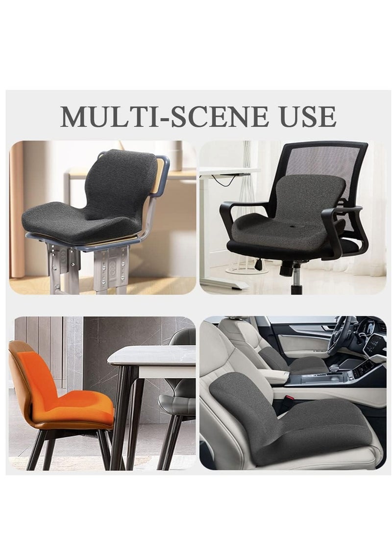 XiuWoo All-in-one Breathable Booster Seat, Memory Foam Seat Cushion, Donut Seat Cushions, Lumbar Support Pillow for Car Office Computer Chair  - Image 3
