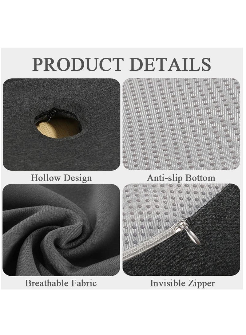 XiuWoo All-in-one Breathable Booster Seat, Memory Foam Seat Cushion, Donut Seat Cushions, Lumbar Support Pillow for Car Office Computer Chair  - Image 2