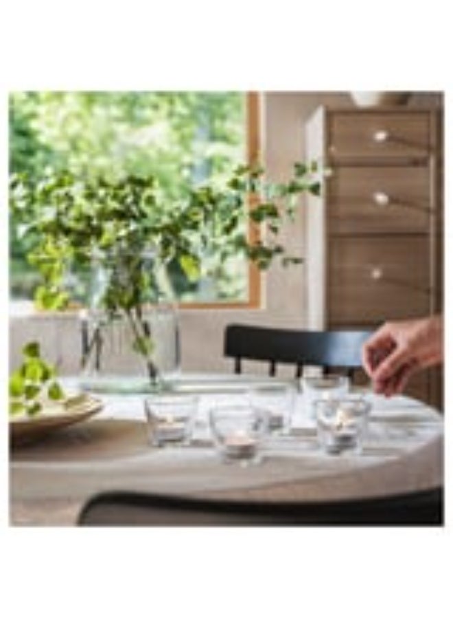 أيكيا شموع صغيرة معطرة مستوردة من إيكيا - رائحة الغابة الإسكندنافية والعنبر - أبيض (30 قطعة) - Image 3