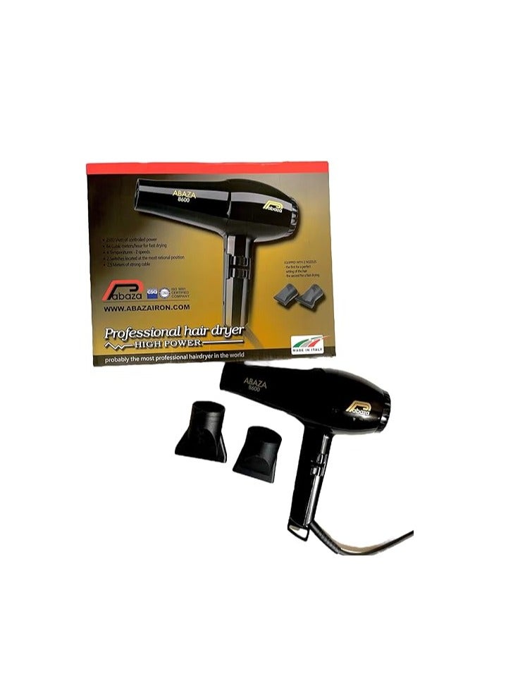 سشوار ومجفف الشعر اباظة 8600 تقفيل ممتاز لشعر قوي ومصفف، 50.0 واط، متعدد الالوان - Image 1