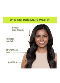 ALPS GOODNESS Alps Goodness Rosemary Water Spray For Hair Growth Twin Pack (200 ml x 2) | Hair Spray for Regrowth | Rosemary Hair Mist | Adds Shine | Helps Reduce Hairfall | Strengthens Hair | For All Hair Types  - Image 2