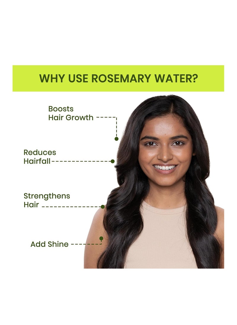 ALPS GOODNESS - Alps Goodness Rosemary Water Spray For Hair Growth Twin Pack (200 ml x 2) | Hair Spray for Regrowth | Rosemary Hair Mist | Adds Shine | Helps Reduce Hairfall | Strengthens Hair | For All Hair Types - Image 1