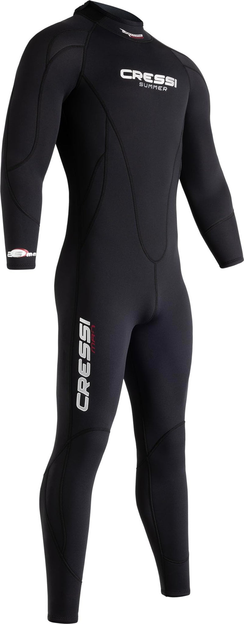 Cressi Cressi Men Summer Wetsuit One-Piece Wetsuit, 2.5 mm Ultrastretch Neoprene - Black, S - Image 1