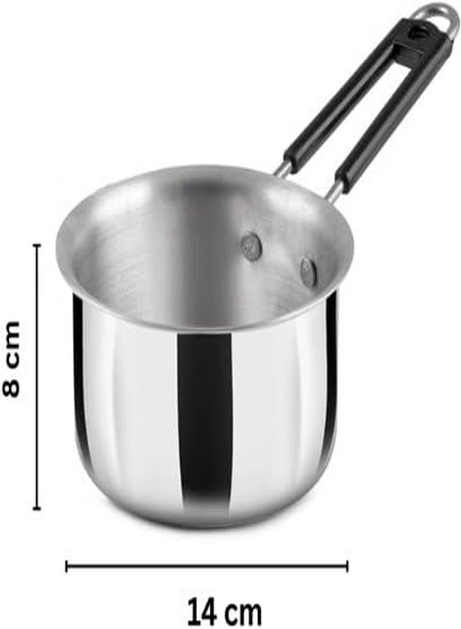 BZ_ Aluminium Sauce pan/Tea pan/Milk pan Milk Pan Sauce Pan 14 cm Diameter 0.75 L Capacity (Aluminium) - Image 2