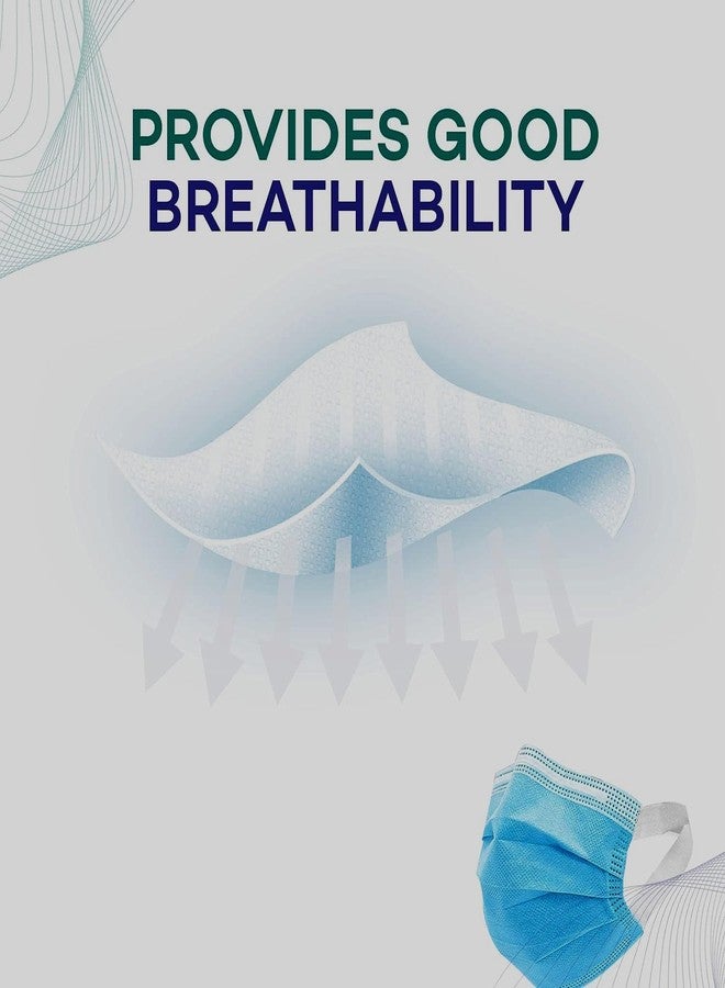 KUDIZE Disposable Non-Woven 3-Ply Surgical Mask With Soft Ear Loop nose - pin Non Swelling Feather Soft for unisex men women kids Senior Citizens (Pack Of - 25 Pcs) - Image 4