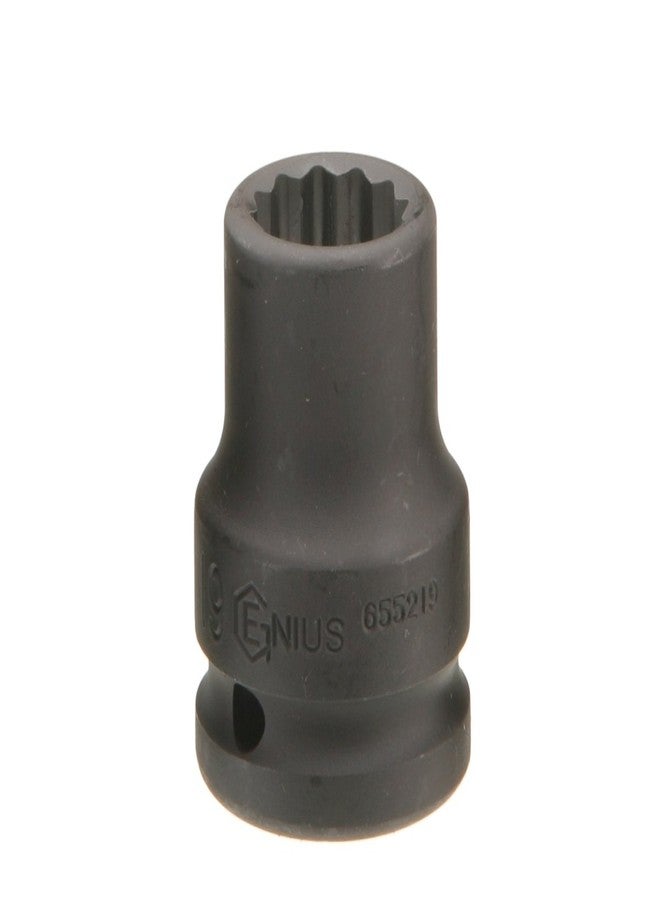 GENIUS TOOLS 1/2" Dr. 41mm Thin Wall Impact Socket (12-Point) (CR-Mo) - 453841