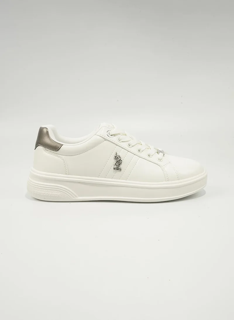 U.S. Polo Assn. Ellie Women's Comfortable Stylish Casual Everyday Shoes - White