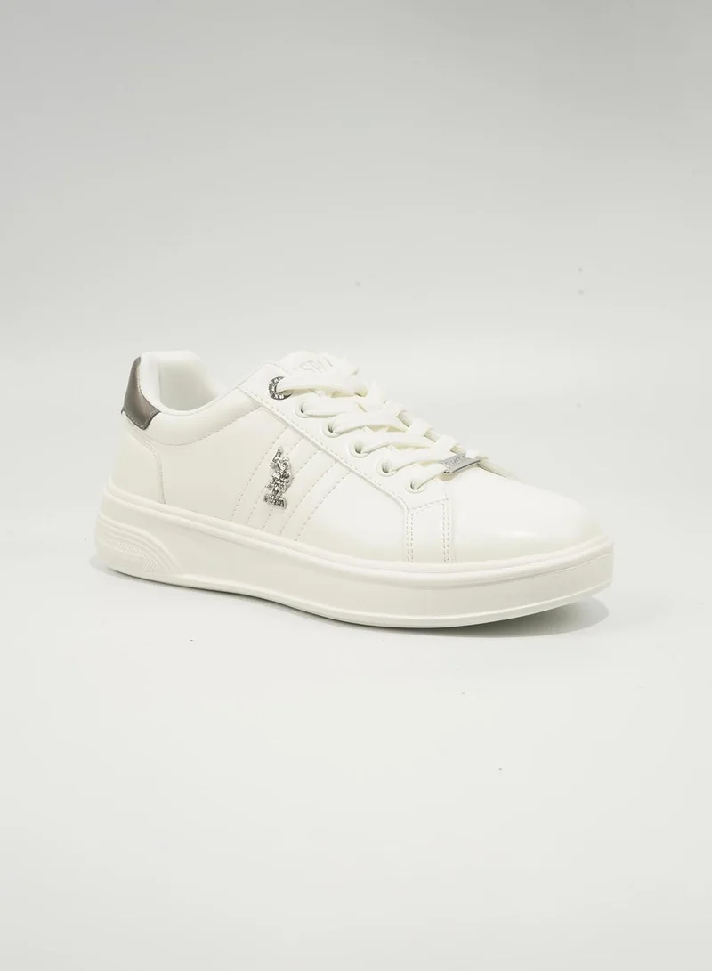 U.S. Polo Assn. White Ellie Women's Casual Shoes - White for Women | Best Price UAE