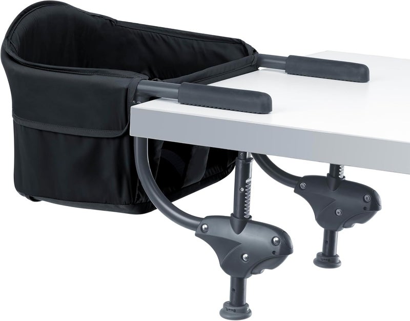 Chicco Caddy Hook-On Chair - Portable High Chair for Babies and Toddlers, Lightweight and Compact, Black - Image 1