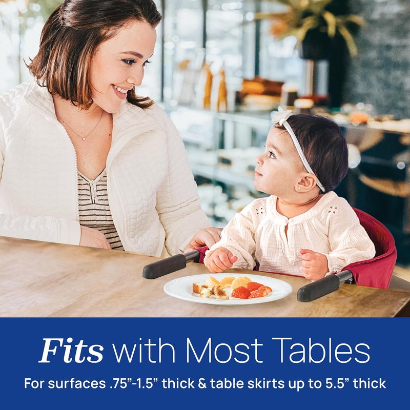 Chicco Caddy Hook-On Chair - Portable High Chair for Babies and Toddlers, Lightweight and Compact, Black - Image 2