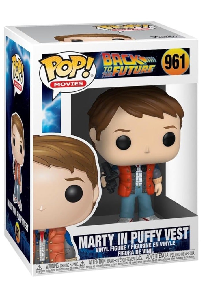 Funko Funko Pop! Movies: Back to the Future - Marty In Puffy Vest #961  - Image 1