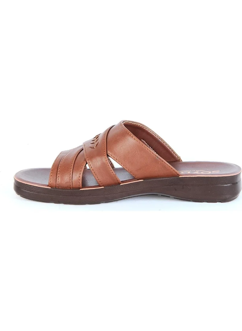 Ayakcenter Soylu 2553 Tan Daily Men's Slippers