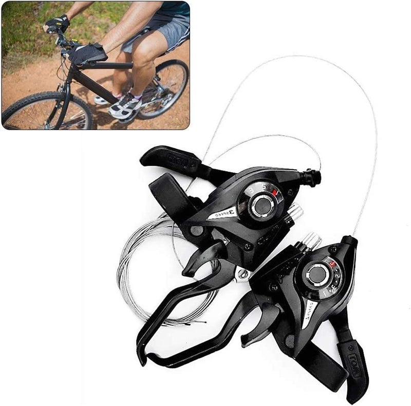 Shibeiparts V-Brake ST-EF51 Set 3x7 Speed Shifter Brake Lever Combo MTB Bicycle Bike 21 Speed Brake/Shift Lever W/Brake Cable - Image 1