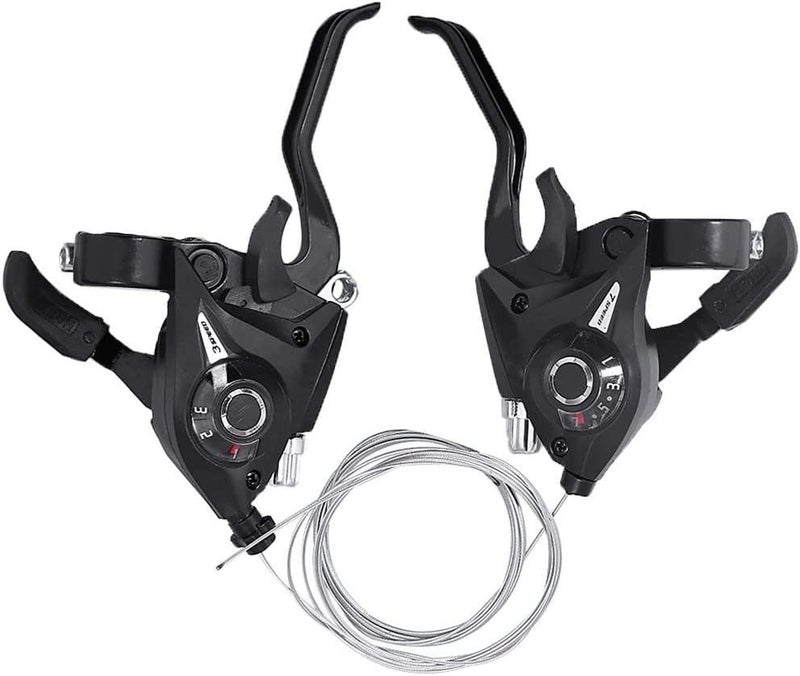 Shibeiparts V-Brake ST-EF51 Set 3x7 Speed Shifter Brake Lever Combo MTB Bicycle Bike 21 Speed Brake/Shift Lever W/Brake Cable - Image 2