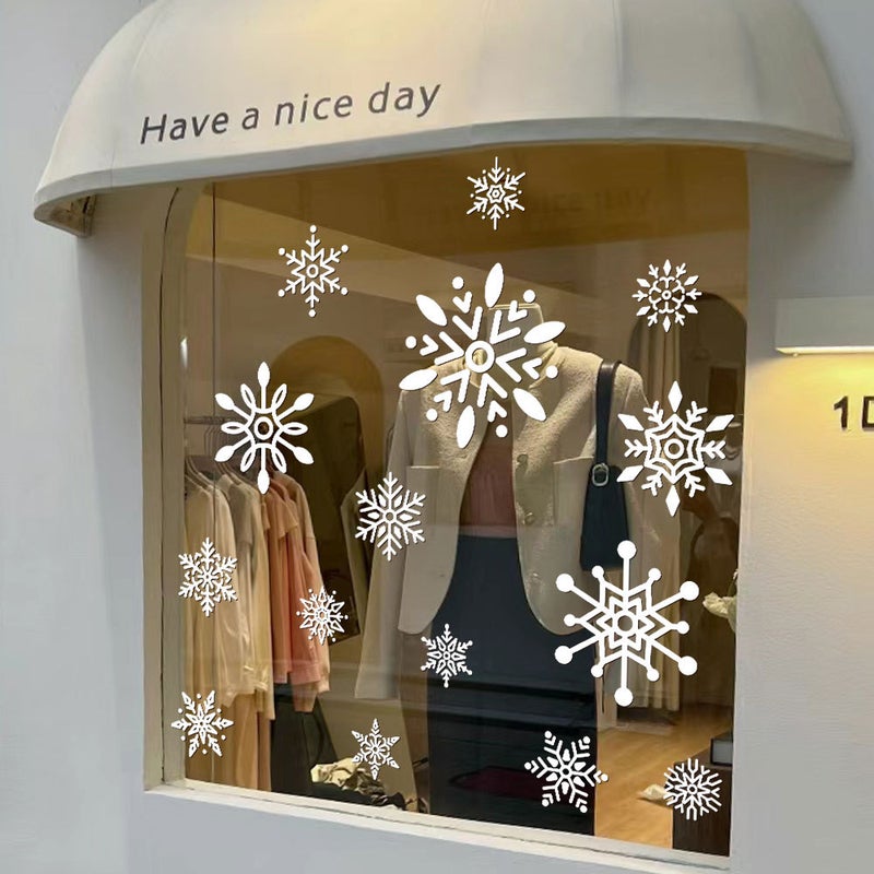 Christmas Decoration Snowflake Electrostatic Sticker Scene Layout Glass Door Sticker Window New Year Decorations Christmas Sticker - Image 4