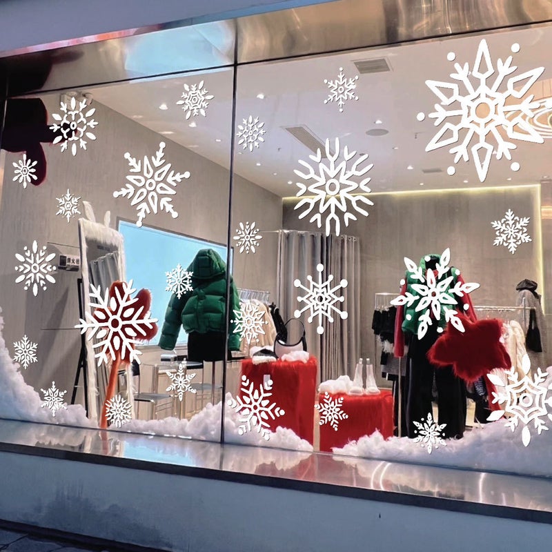 Christmas Decoration Snowflake Electrostatic Sticker Scene Layout Glass Door Sticker Window New Year Decorations Christmas Sticker - Image 3