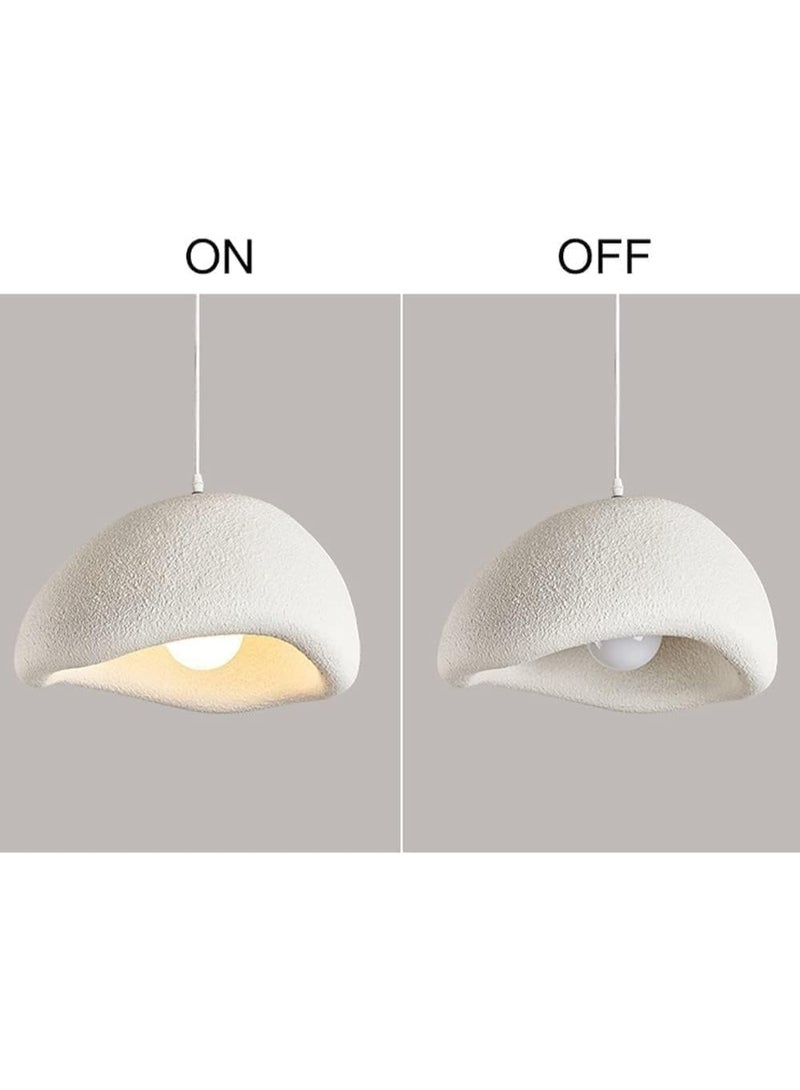 50cm Modern Pendant Light for Dining Room Kitchen Island Hallway Restaurant Hanging Lamp E27 Base Japanese Wabi-Sabi Style Bird Nest Shape Lighting Fixture - Image 4