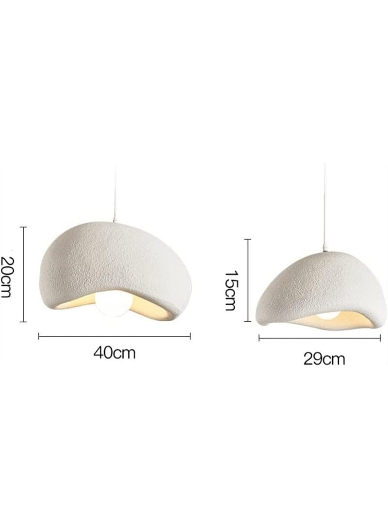 50cm Modern Pendant Light for Dining Room Kitchen Island Hallway Restaurant Hanging Lamp E27 Base Japanese Wabi-Sabi Style Bird Nest Shape Lighting Fixture - Image 3