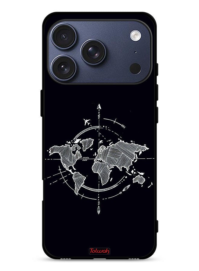 Tolwak Apple iPhone 17 Pro Protective Case Cover Compass Art - Image 1