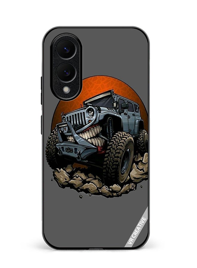 VR CREATIVE Protective Case Cover For Samsung Galaxy S25 Edge Car Design Multicolour