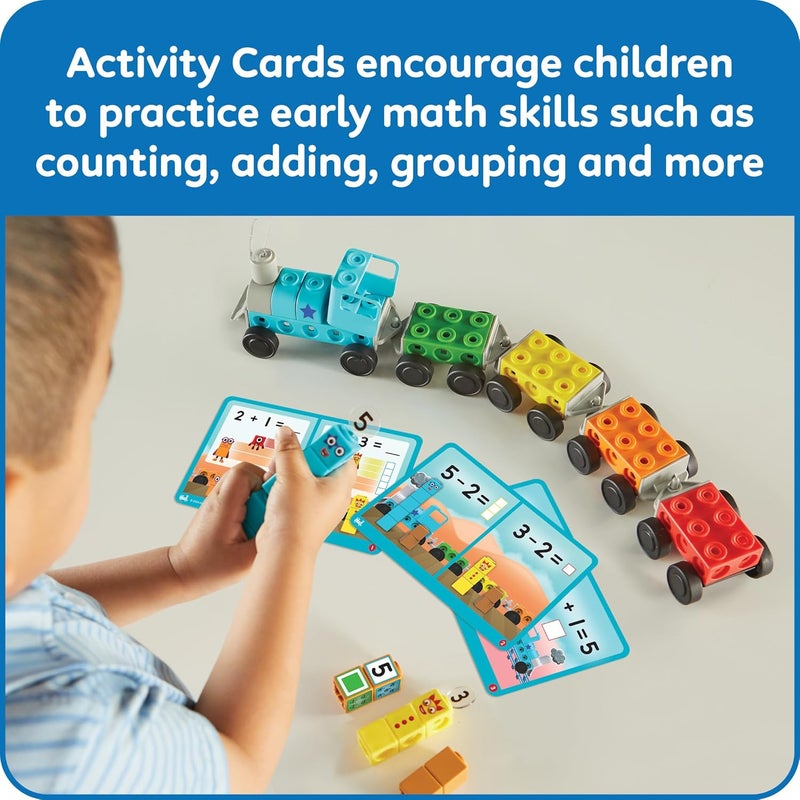 hand2mind hand2mind Numberblocks Express Train MathLink Cubes Activity Set Preschool Learning Activities Train Toy Counting Blocks Number Toys Kids Educational Toys Math Manipulatives for Preschoolers  - Image 3