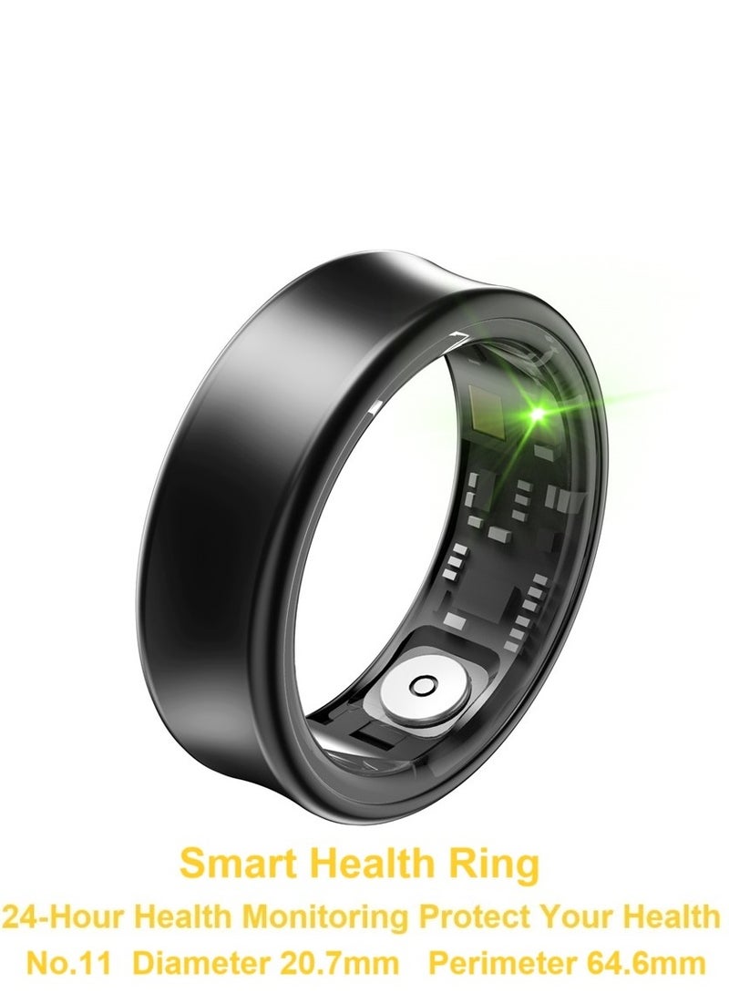 general Smart Ring SR05 for Heart Rate BlodOxygen Sleep Monitoring all Weather Motion Calculation 24-hour Health Monitoring Protect Your Health Sub-Black No.21 - Image 1