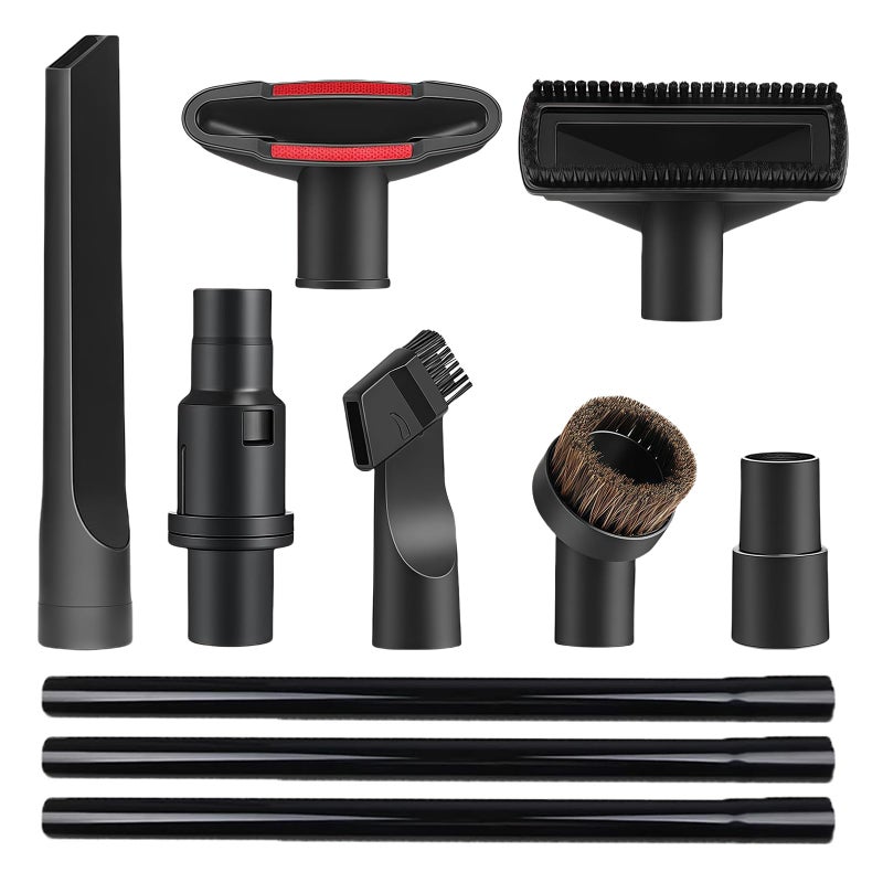 MZY LLC 10 Pcs Vacuum Attachments & Brushes for Shark Navigator Lift-Away NV350 NV352 NV355 NV356E & Rotator NV500, Rocket HV301 HV322 HV371 Series Upright Vacuum, 1 1/4" (32mm) Vacuum Accessories Set - Image 1