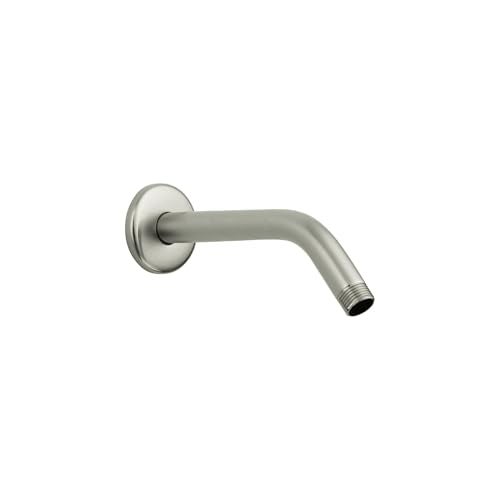 hansgrohe Extended Length 9-inch Modern Showerarm in Brushed Nickel, for Wall Mount Showerhead, 04186823 - Image 1