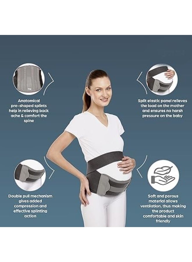 Maternity Back Support Belt Adjustable Pregnancy Waist & Lower Back Support for Comfort and Pain Relief - Image 3