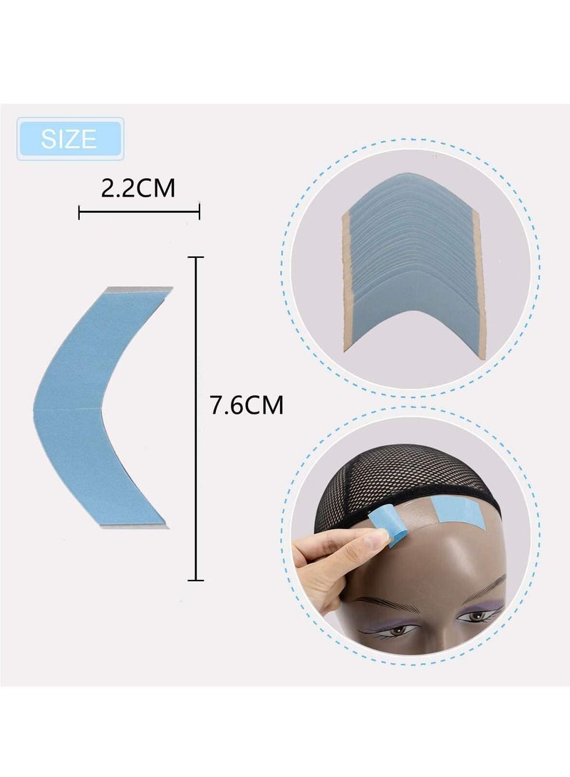 Estelle 36 Pcs/Bag Double Sided Adhesive Tapes for Hair Extension Lace Front Support Toupee Wigs (Big Curve) - Image 2