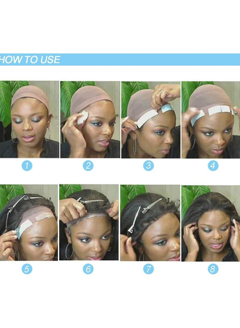 Estelle 36 Pcs/Bag Double Sided Adhesive Tapes for Hair Extension Lace Front Support Toupee Wigs (Big Curve) - Image 5